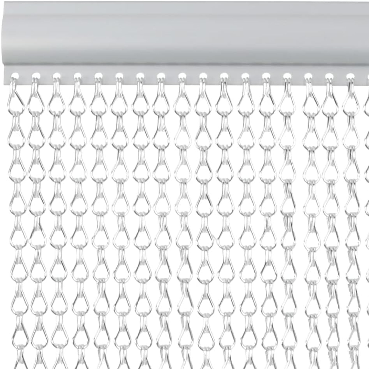 Aluminum Chain Door Fly Screen 39" x 79" (Silver): image 4