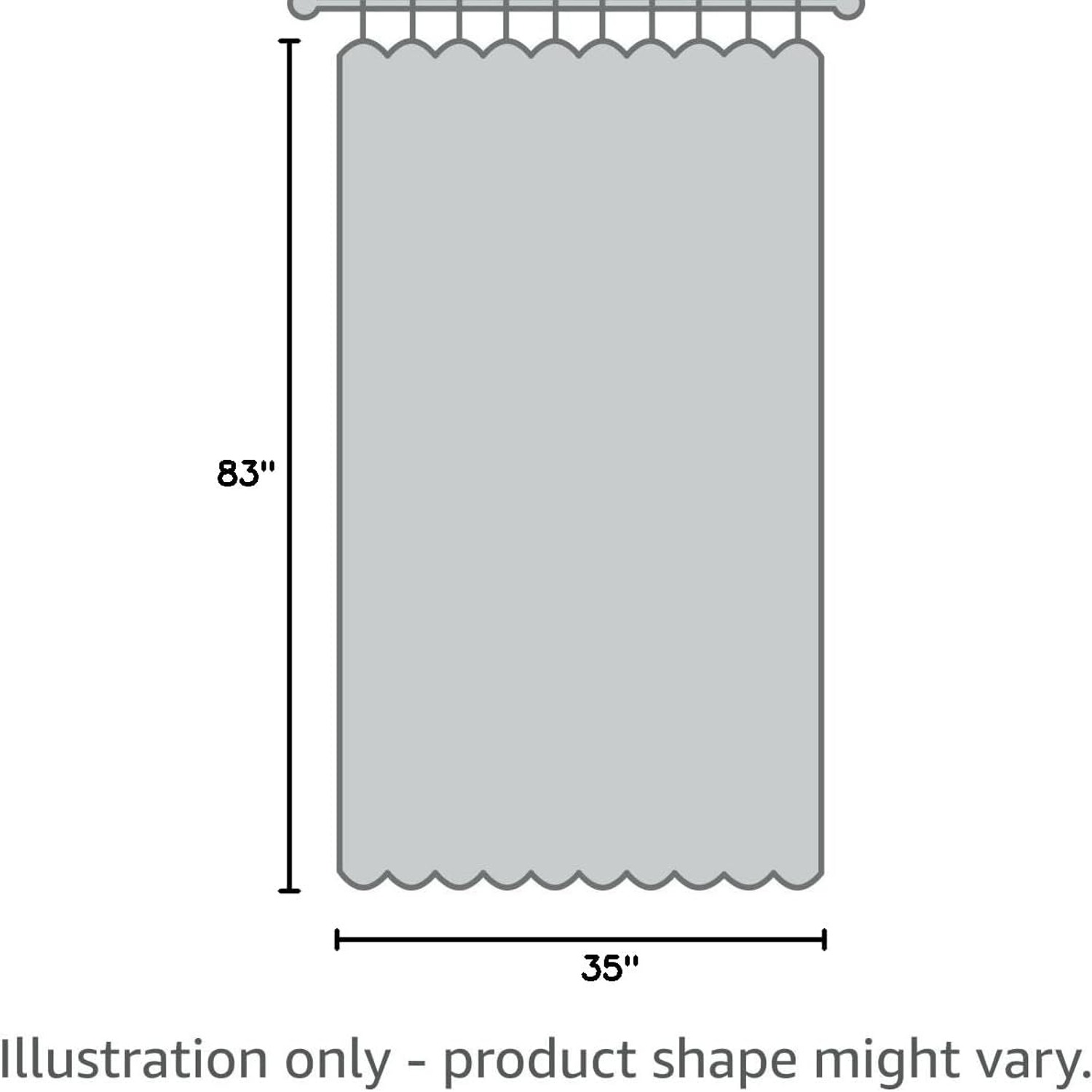 Silver Aluminum Chain Curtain 35 x 83 Inch: image 8