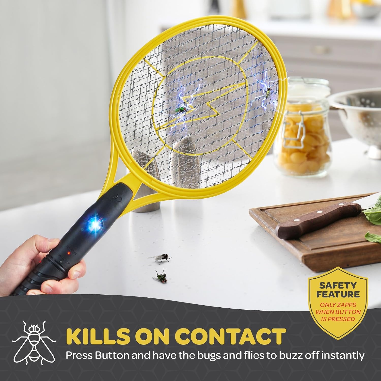 4000V Rechargeable Fly Swatter, Set of 2: image 3