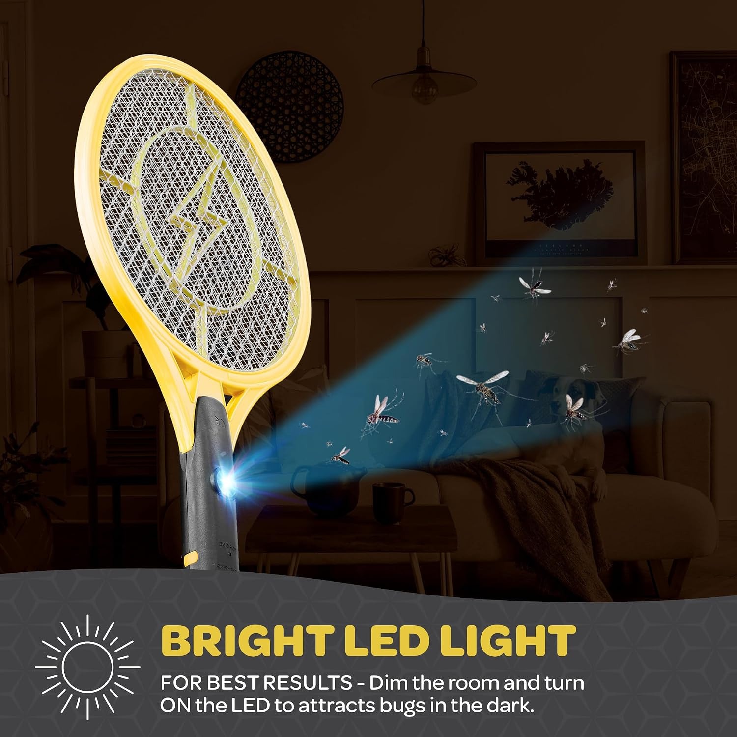 4000V Rechargeable Fly Swatter, Set of 2: image 4