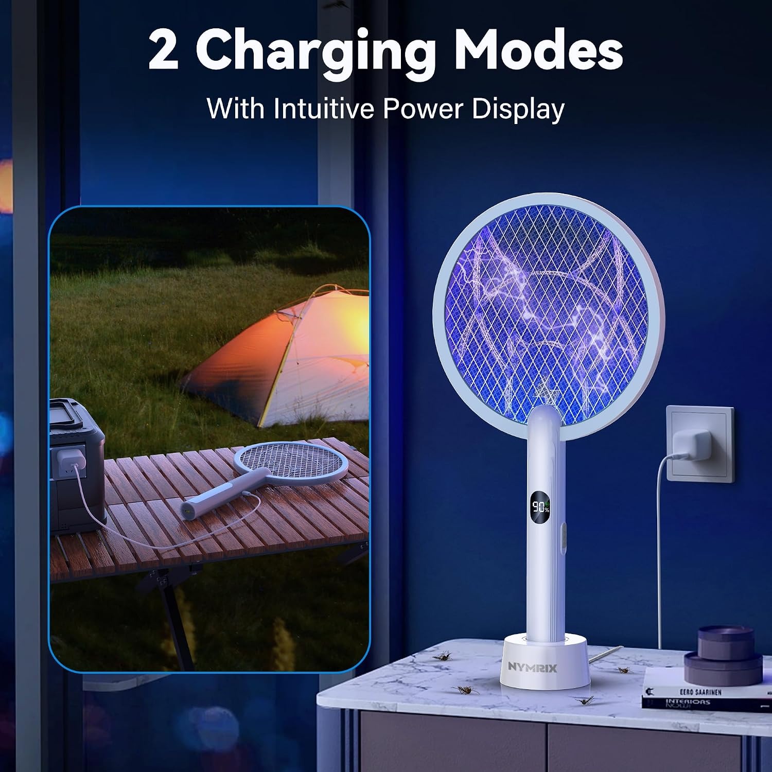Nymrix 4100V Dual-Mode Bug Zapper Racket: image 3