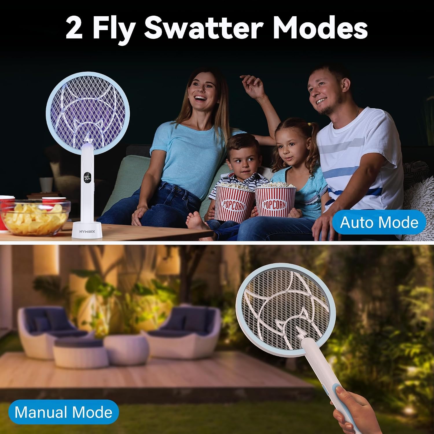 Nymrix 4100V Dual-Mode Bug Zapper Racket: image 5
