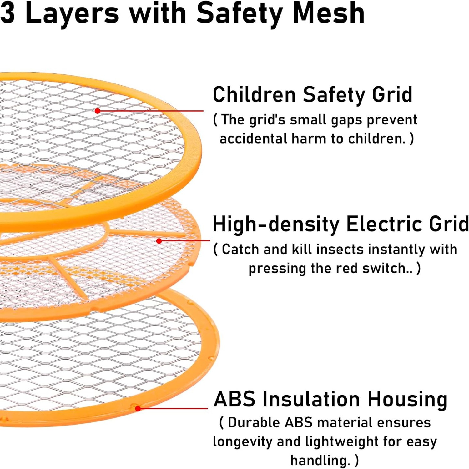 Handheld Bug Zapper Racket (Pack of 2): image 5