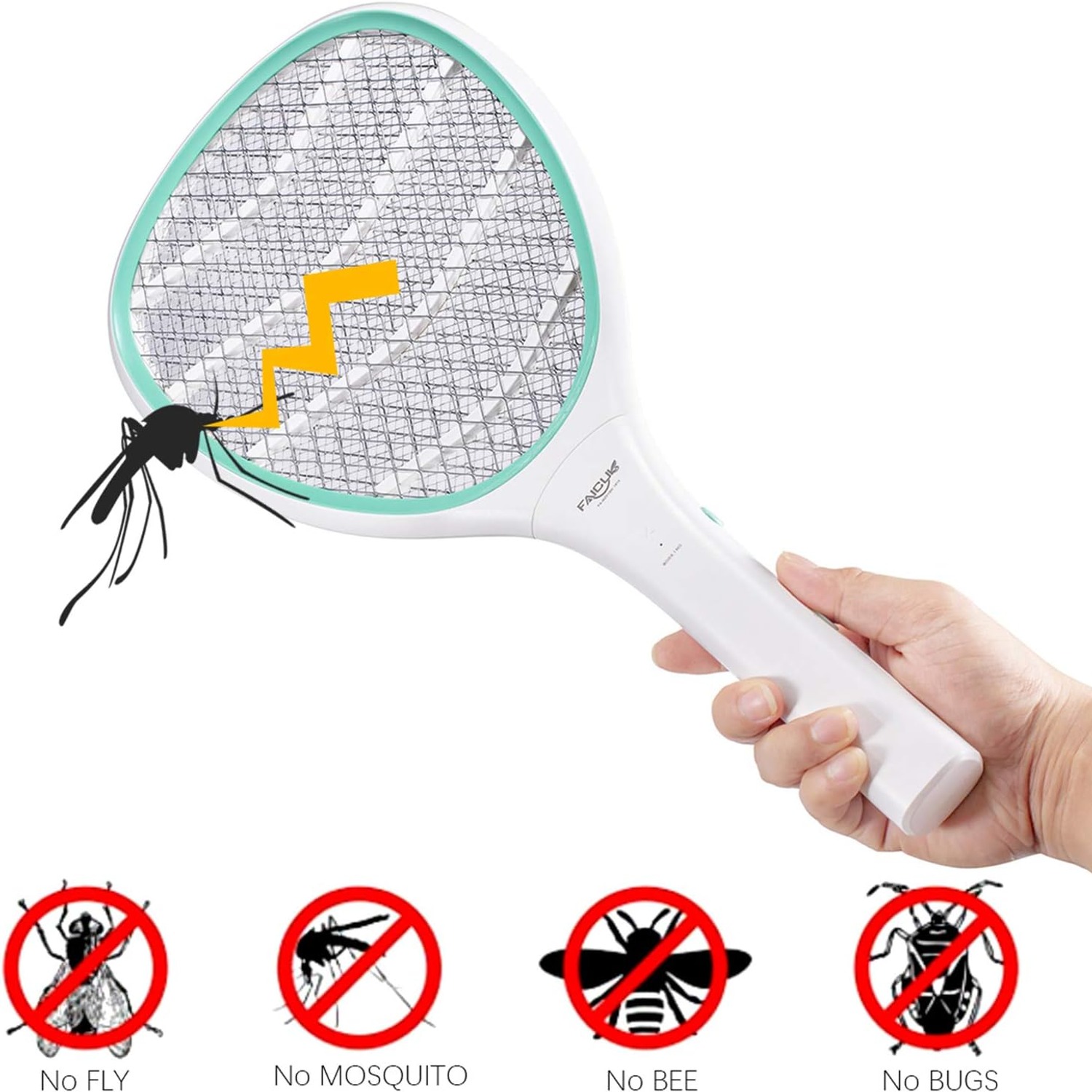 Faicuk Handheld Electric Fly Swatter Racket: image 2