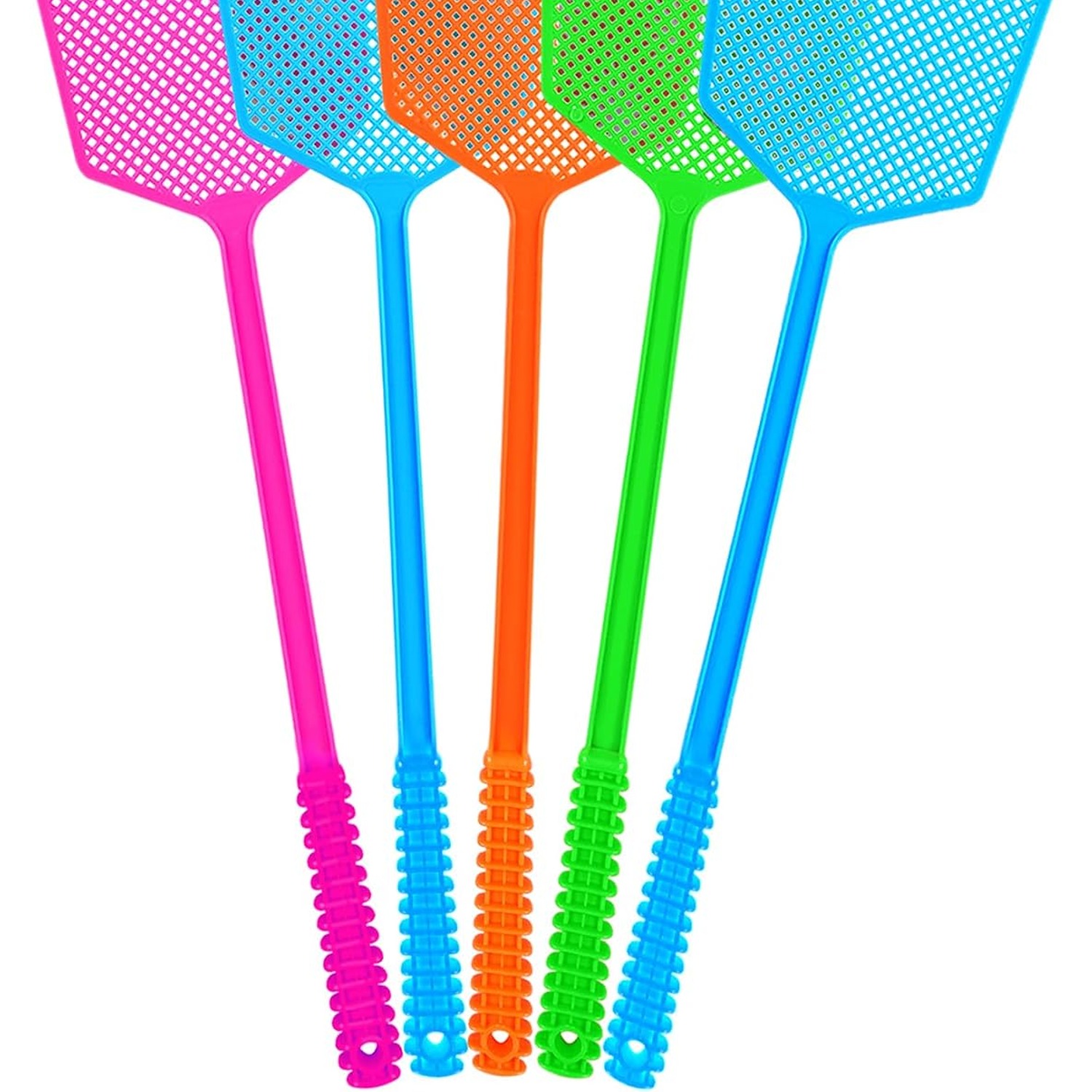 Heavy Duty Plastic Fly Swatter 5 Pack