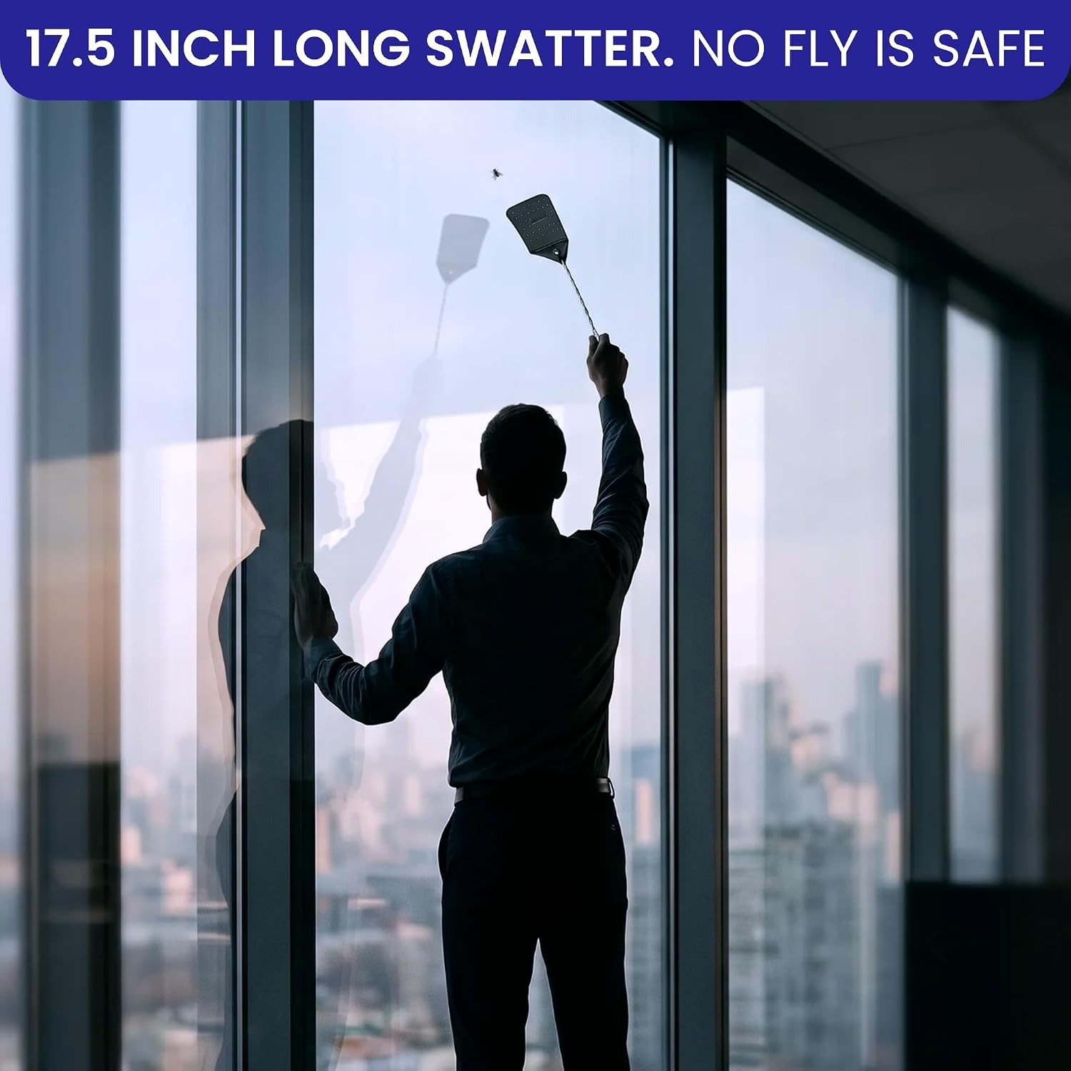 Leather Fly Swatter 2 Pack with Stainless Steel Handles: image 6