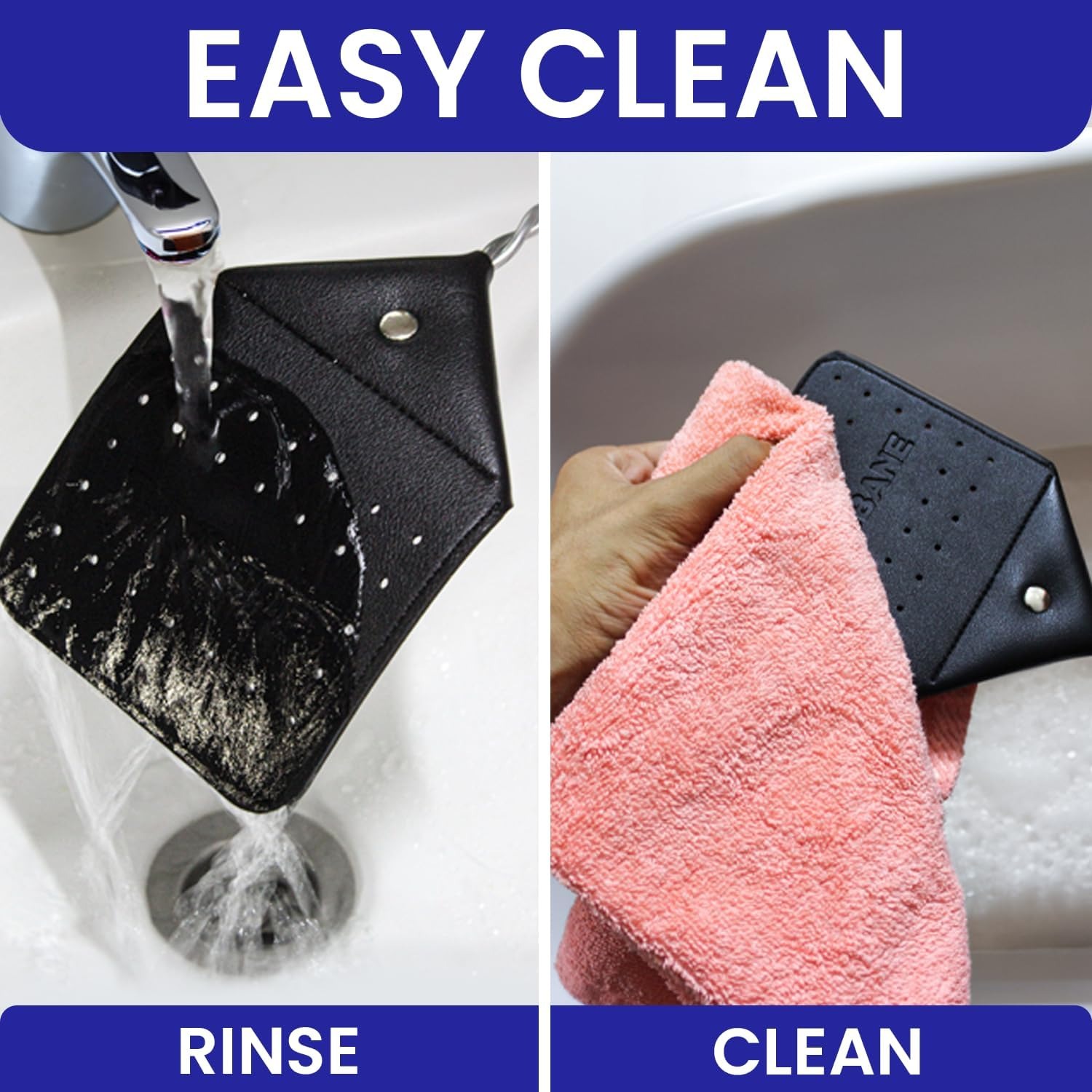 Leather Fly Swatter 2 Pack with Stainless Steel Handles: image 7